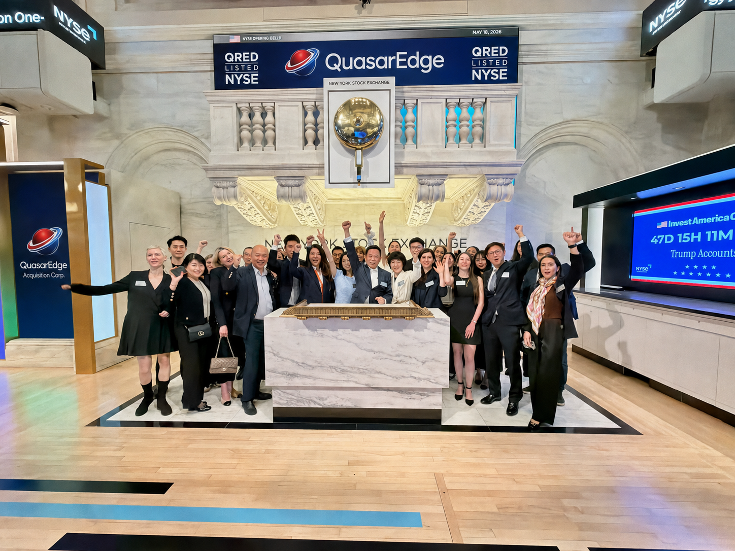 QRED Listed NYSE gong, QuasarEdge Acquisition Corp